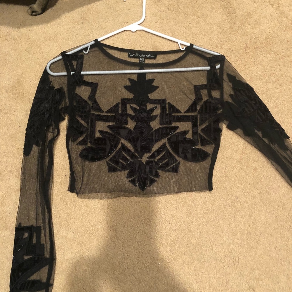 Decorative crop top